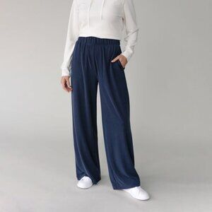 NWT Cozy Earth Modern Modal Wide Leg Pant in Navy, Women’s Large (L)